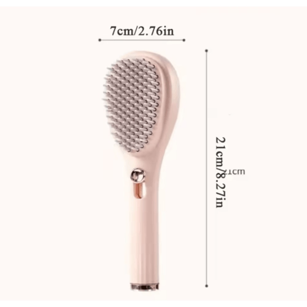 Self Cleaning Retractable Hairbrush Anti Static Scalp Massage Styling Comb For Salon And Travel 3