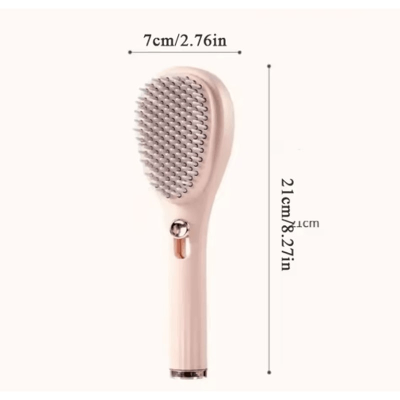 Self Cleaning Retractable Hairbrush Anti Static Scalp Massage Styling Comb For Salon And Travel 3