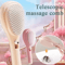 Self Cleaning Retractable Hairbrush Anti Static Scalp Massage Styling Comb For Salon And Travel 7