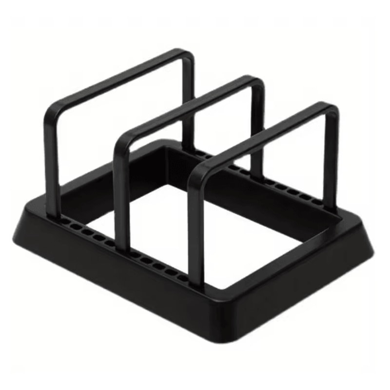 3in1 Kitchen Organizer Rack Space Saving Countertop Drying And Storage For Pots Lids And Boards 1