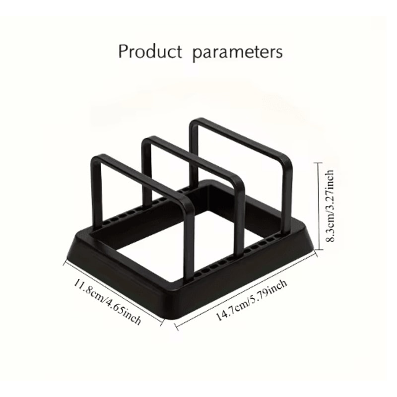 3in1 Kitchen Organizer Rack Space Saving Countertop Drying And Storage For Pots Lids And Boards 4