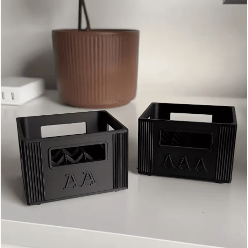 3D Printed AA AAA Battery Storage Box Large Capacity Battery Organizer With 30 20 Slots 5