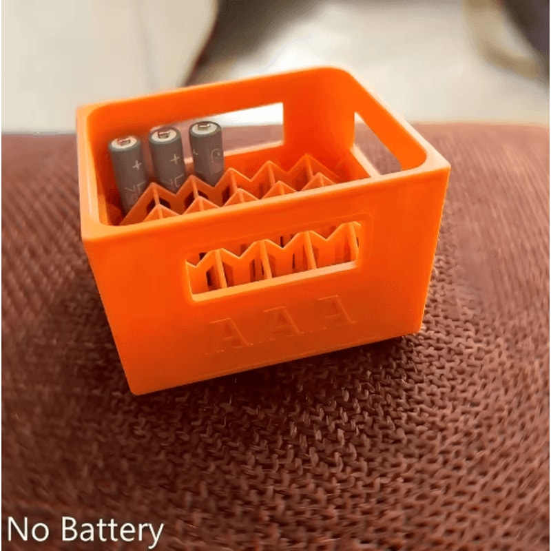 3D Printed AA AAA Battery Storage Box Large Capacity Battery Organizer With 30 20 Slots 0