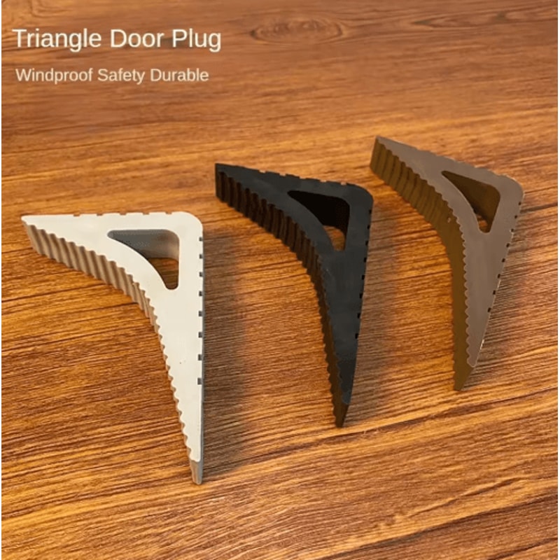 Rubber Door Stopper Reusable Anti Collision Door Wedge And Floor Block 0