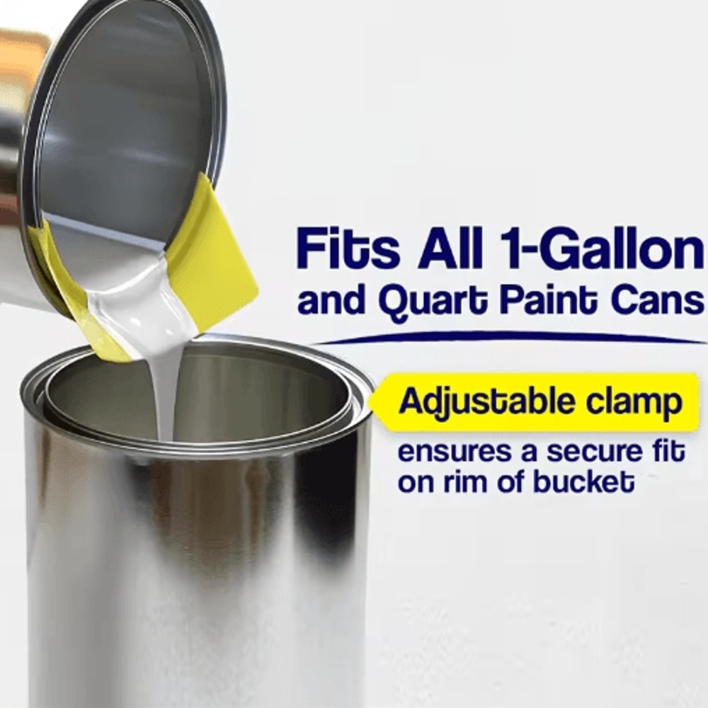 Paint Can Spout And Brush Holder All In One Pouring Attachment For Pint And Quart Cans 1