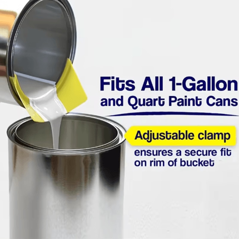 Paint Can Spout And Brush Holder All In One Pouring Attachment For Pint And Quart Cans 1