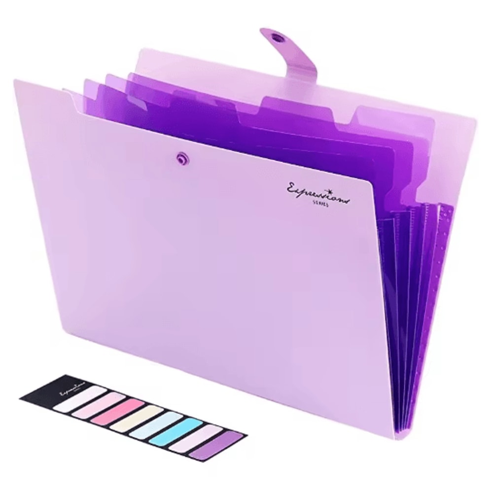 Expanding File Folder 5 Pocket A4 Document Organizer For School And Office 1