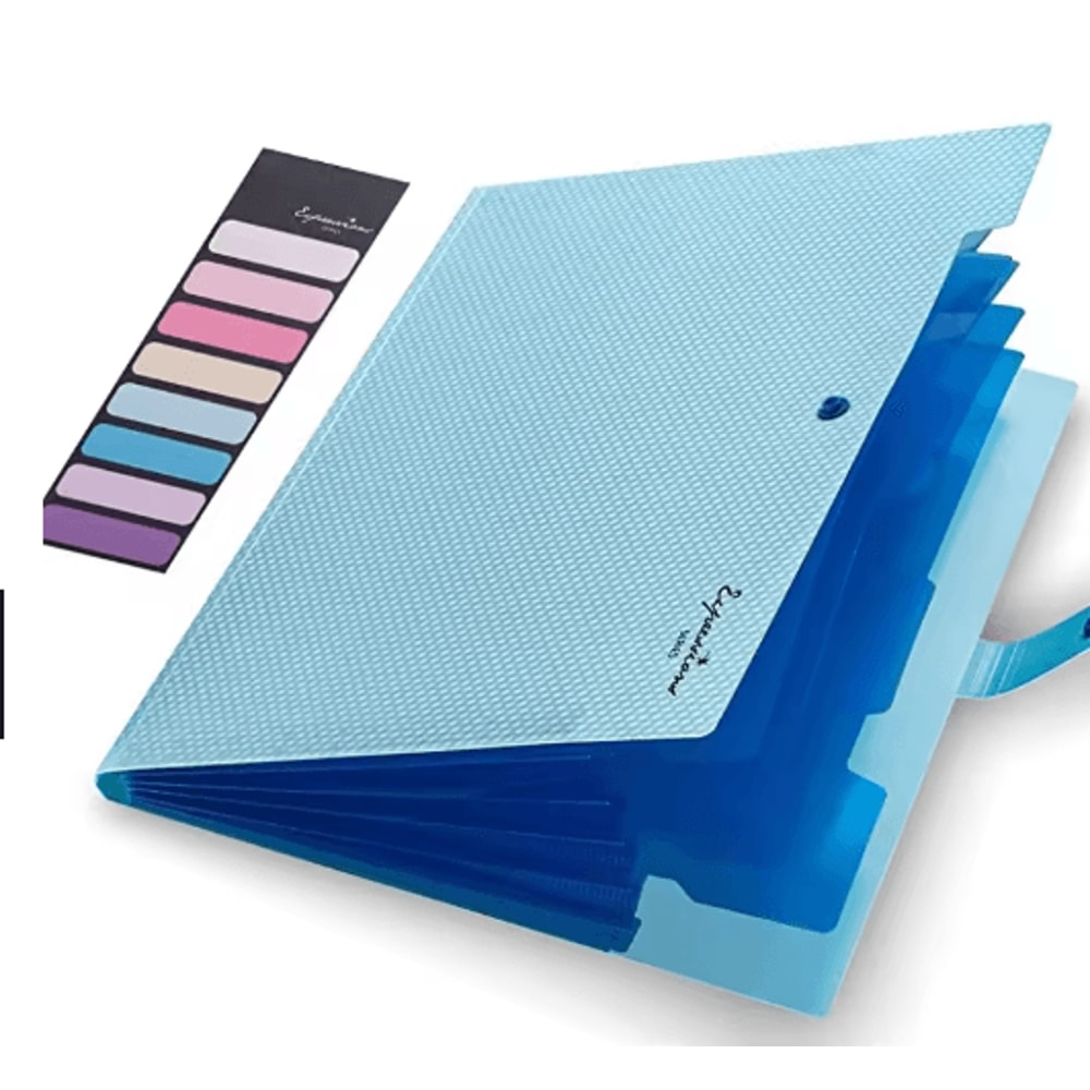 Expanding File Folder 5 Pocket A4 Document Organizer For School And Office 0