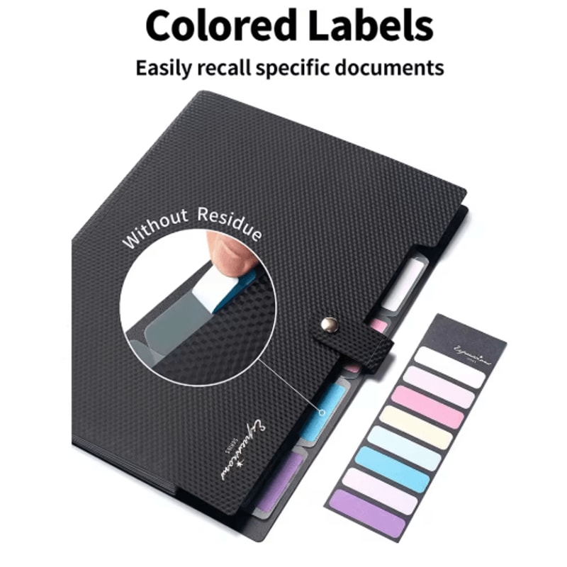 Expanding File Folder 5 Pocket A4 Document Organizer For School And Office 3