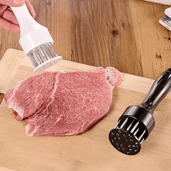 stainless steel meat tenderizer needle steak tenderizer and manual meat hammer tool