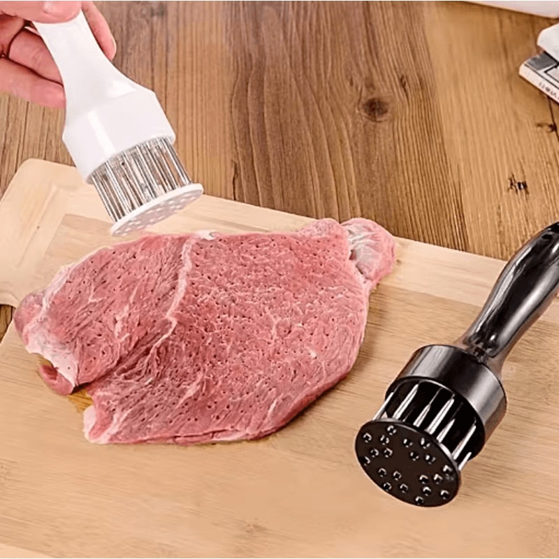 Stainless Steel Meat Tenderizer Needle Steak Tenderizer And Manual Meat Hammer Tool 0