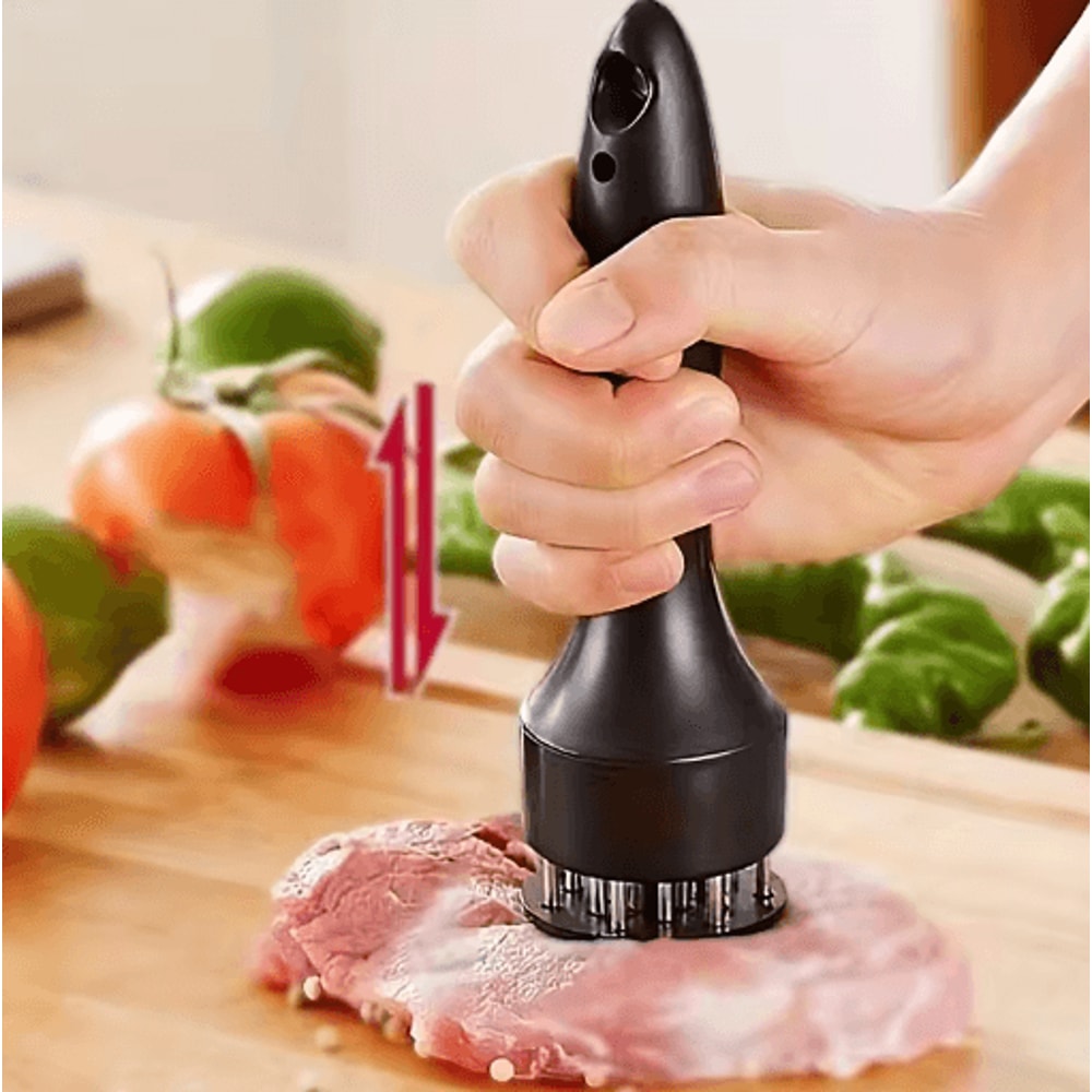 Stainless Steel Meat Tenderizer Needle Steak Tenderizer And Manual Meat Hammer Tool 3