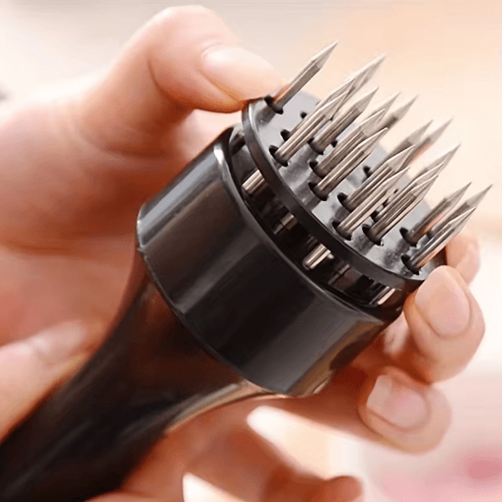 Stainless Steel Meat Tenderizer Needle Steak Tenderizer And Manual Meat Hammer Tool 4