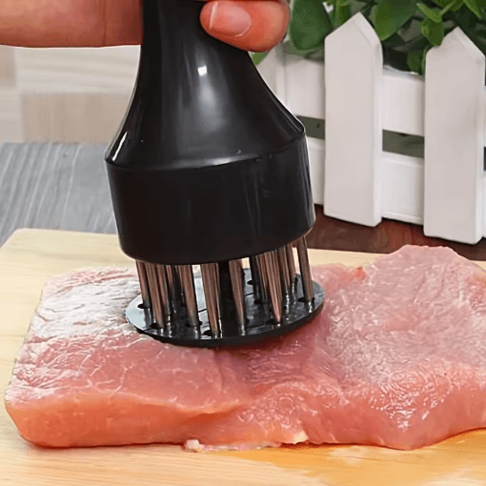 Stainless Steel Meat Tenderizer Needle Steak Tenderizer And Manual Meat Hammer Tool 6
