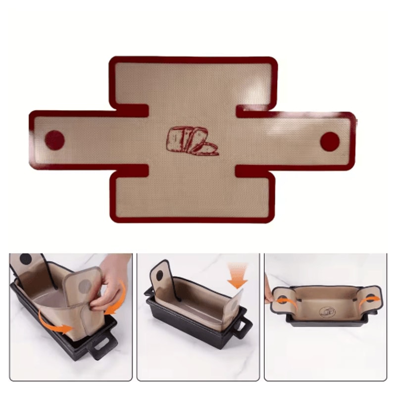 Silicone Bread Loaf Pan Food Grade Non Stick Baking Pan 2286 By127 Cm 3