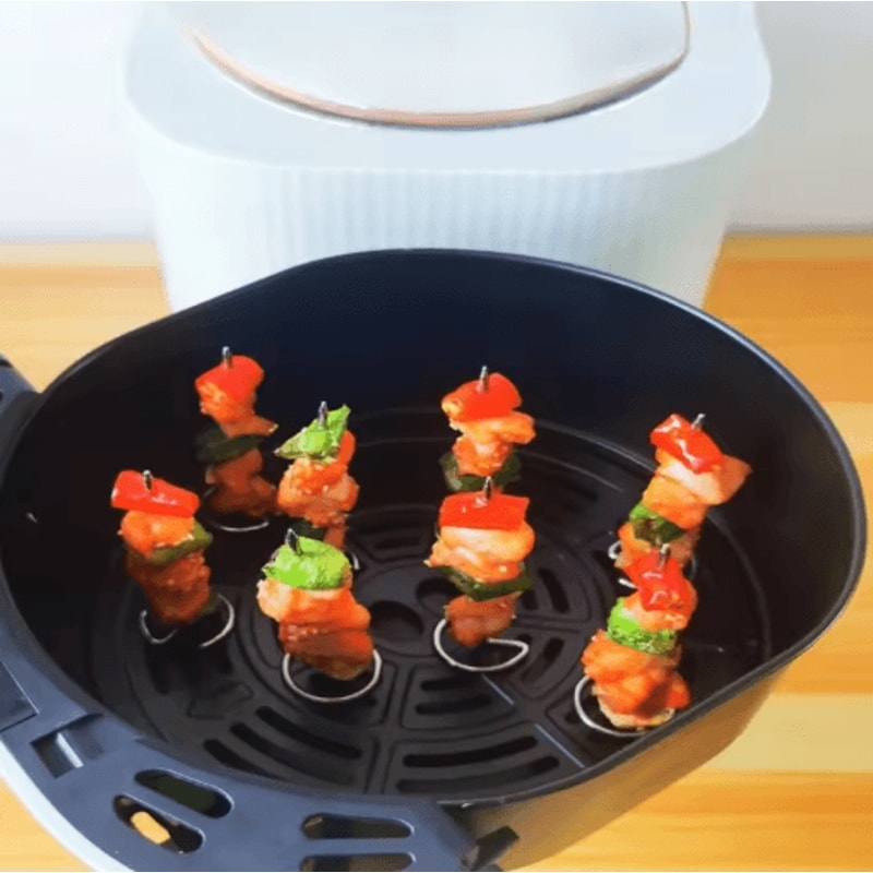 Stainless Steel Air Fryer Skewers 10PCS Vertical Kebab Needles For Oven And BBQ 4