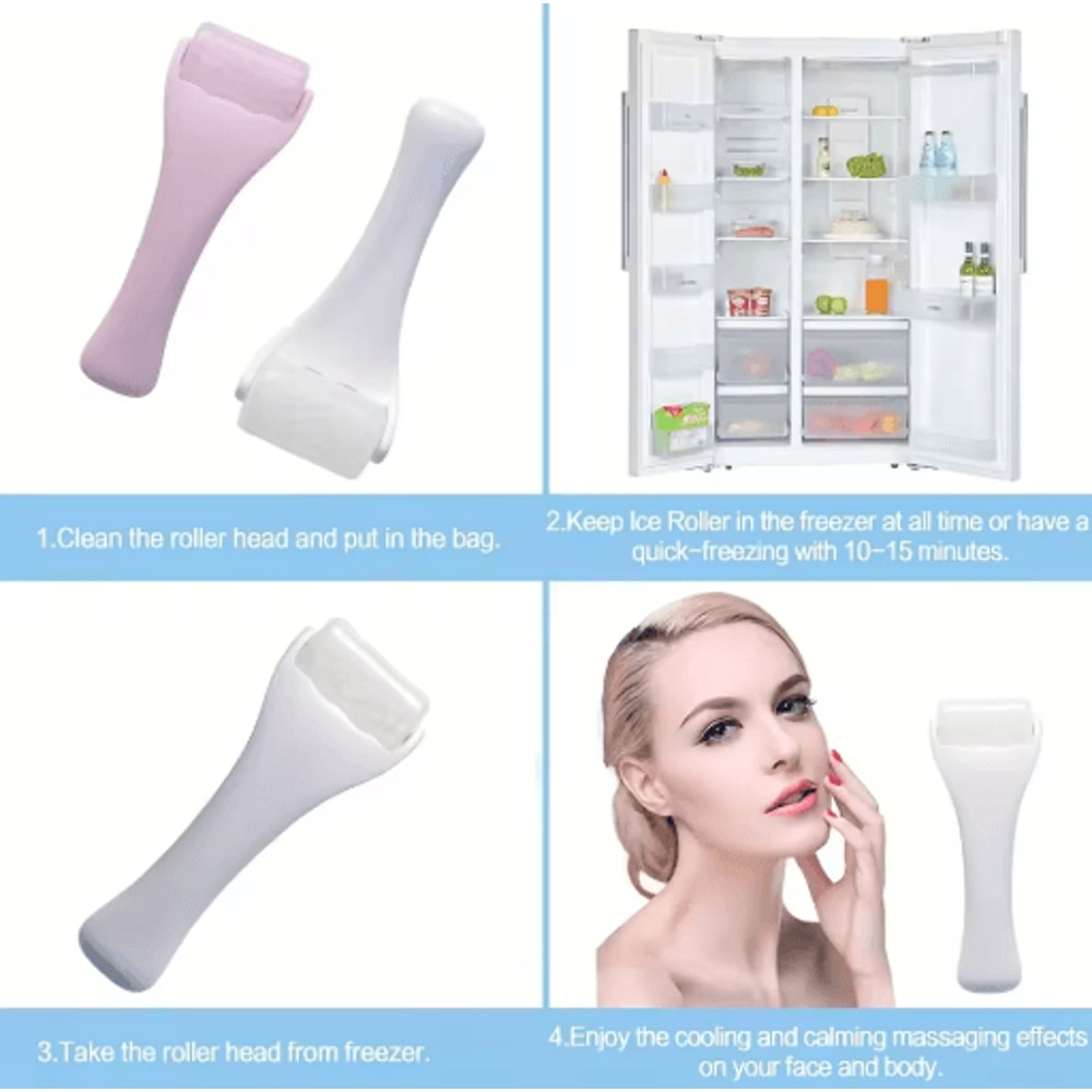 Reusable Gel Ice Roller Facial And Body Cooling Massager For Puffiness And Dark Circles 6