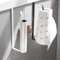 Wall Mounted Paper Roll Holder No Drill Kitchen And Bathroom Storage Rack 5