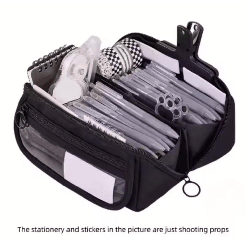 Large Capacity Pencil Case Durable Tabletop Stationery Storage Box For Study And Work 1