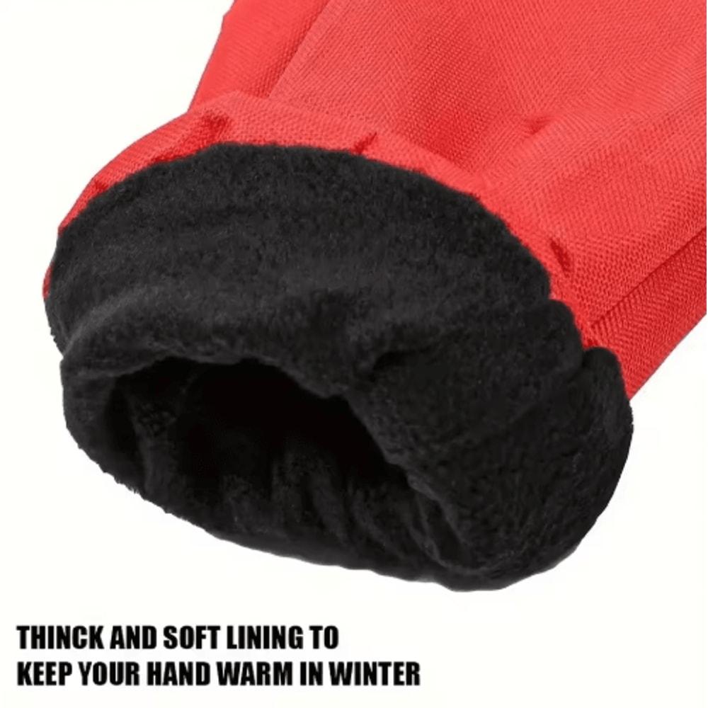 All In One Car Ice Scraper AND Snow Brush With Thermal Gloves Heavy Duty Winter Snow Removal Kit 3