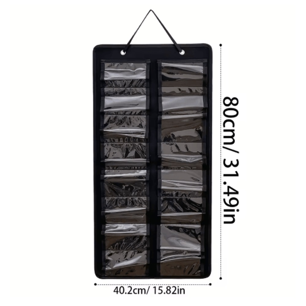 Wall Mounted Glasses Organizer 16 Slot Felt Hanging Storage For Home And Office 1