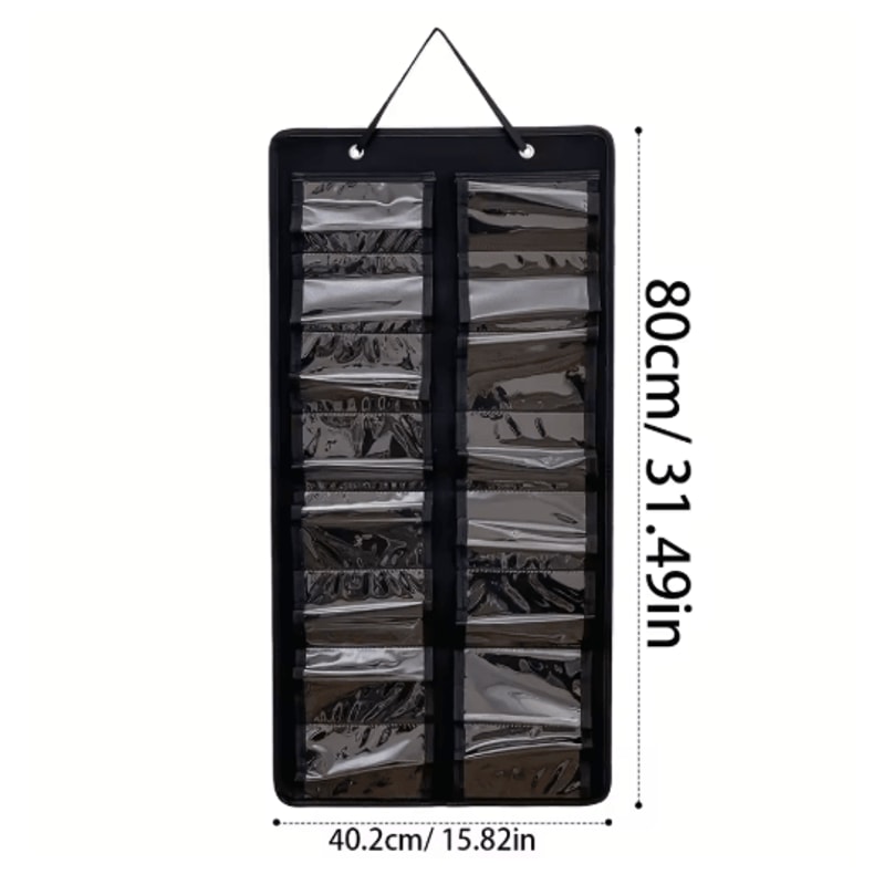 Wall Mounted Glasses Organizer 16 Slot Felt Hanging Storage For Home And Office 1