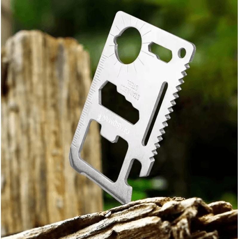 11 In 1 Credit Card Multi Tool Wallet Size Survival Tool With Knife And Bottle Opener 2