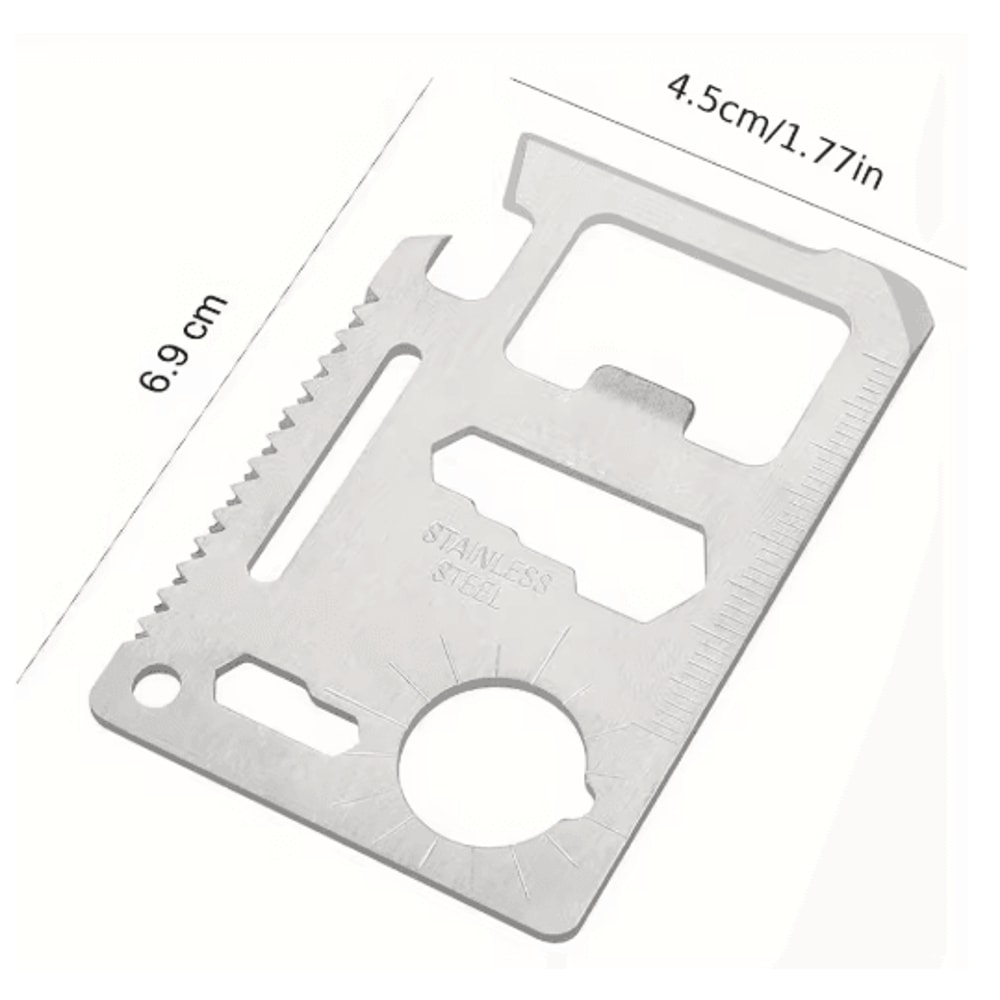 11 In 1 Credit Card Multi Tool Wallet Size Survival Tool With Knife And Bottle Opener 4