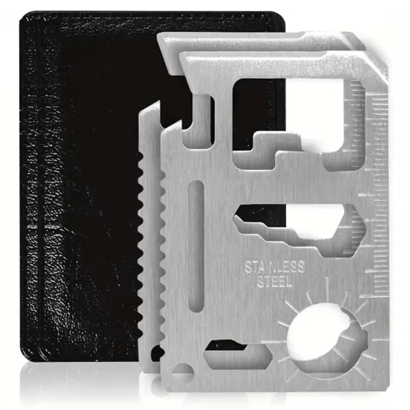 11 In 1 Credit Card Multi Tool Wallet Size Survival Tool With Knife And Bottle Opener 6