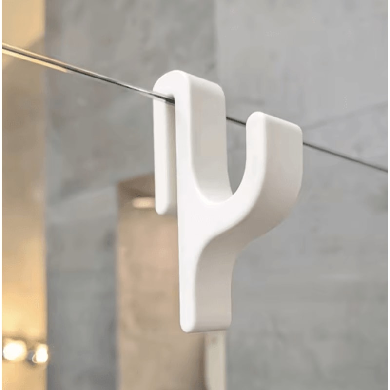 3D Shower Door Towel Hook Glass Door Hanger For 8mm Bathroom Panels 3