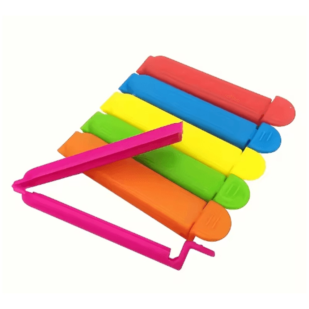 12PCS Food Bag Clips Set Portable Kitchen Sealing Clips For Snacks And Storage 3