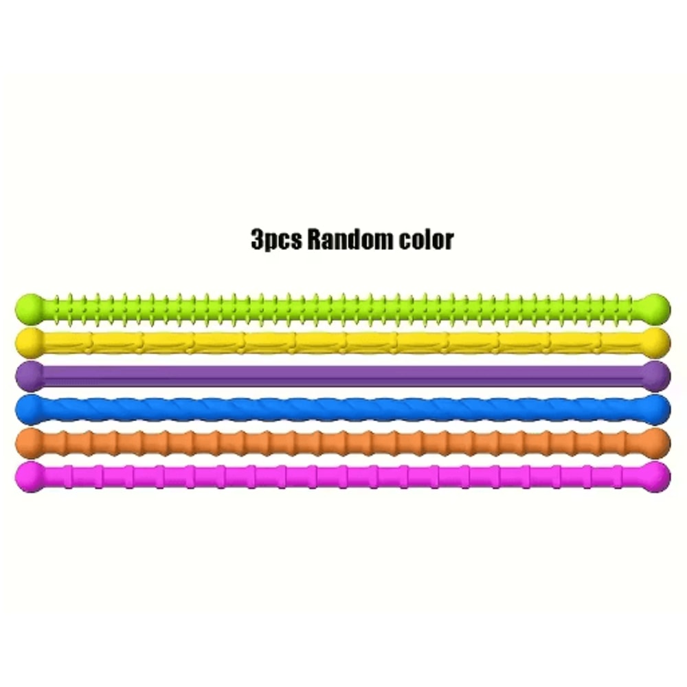 6 Sensory Sticks Reversible Textured Silicone Toys For Fine Motor Skills And Learning 1