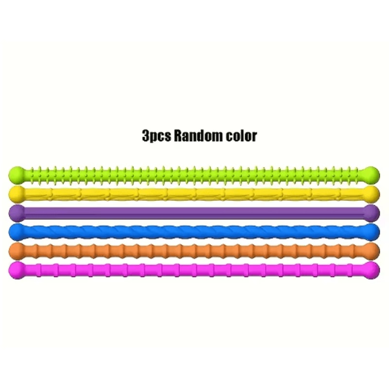 6 Sensory Sticks Reversible Textured Silicone Toys For Fine Motor Skills And Learning 1