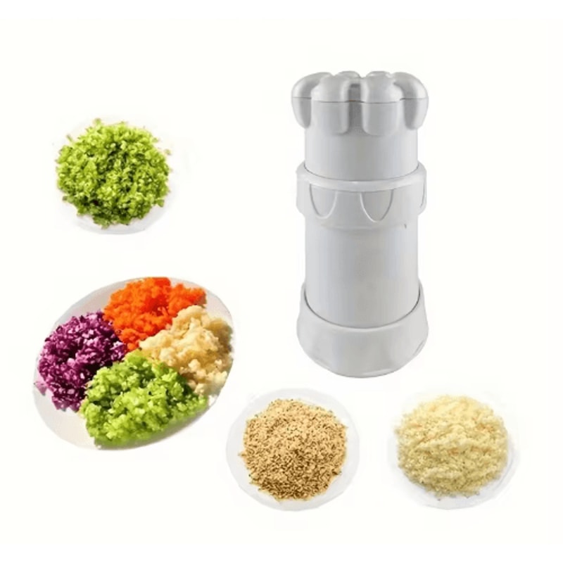 Chef Manual Garlic Press Mini Multifunctional Garlic Cutter Peeler And Grinder 1PC 3