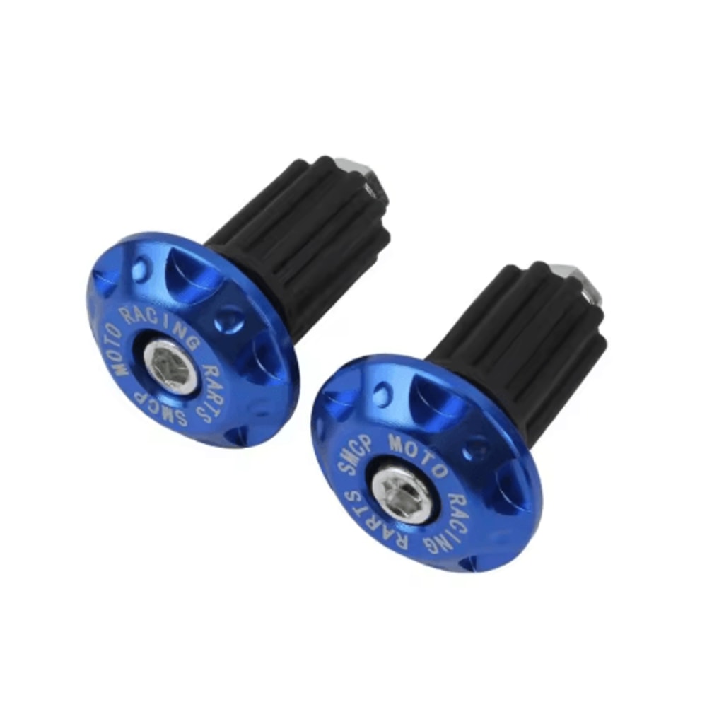 Motorcycle Handlebar End Caps CNC Metal Counterweight Grips Plug Sliders 2PCS 1