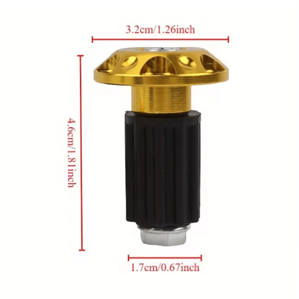 Motorcycle Handlebar End Caps CNC Metal Counterweight Grips Plug Sliders 2PCS 3