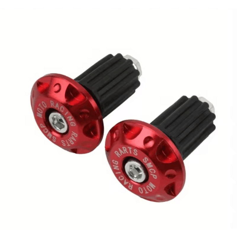 Motorcycle Handlebar End Caps CNC Metal Counterweight Grips Plug Sliders 2PCS 4