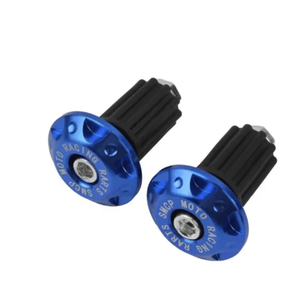 Motorcycle Handlebar End Caps CNC Metal Counterweight Grips Plug Sliders 2PCS 5