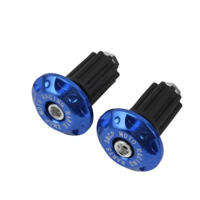 Motorcycle Handlebar End Caps CNC Metal Counterweight Grips Plug Sliders 2PCS 5