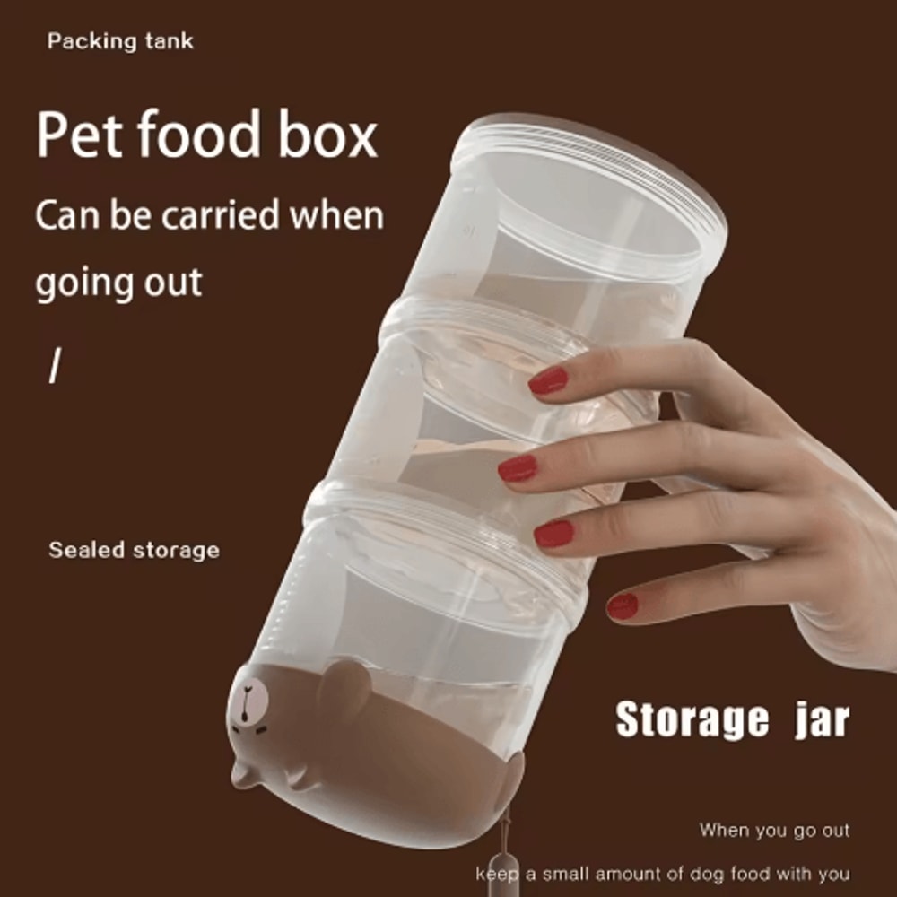 Portable Pet Travel Snack Box Hangable Mini Treat Container For Dogs And Cats 3