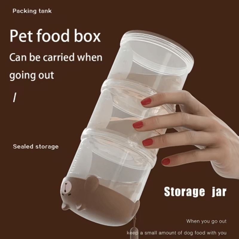 Portable Pet Travel Snack Box Hangable Mini Treat Container For Dogs And Cats 3