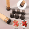12PCS Table And Chair Foot Protection Covers Anti Slip Silent Furniture Leg Caps 2