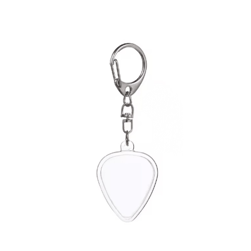 Heart Shaped Guitar Pick Holder Keychain Acrylic Pick Organizer With Secure Lid 1PC 1