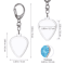 Heart Shaped Guitar Pick Holder Keychain Acrylic Pick Organizer With Secure Lid 1PC 4