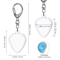Heart Shaped Guitar Pick Holder Keychain Acrylic Pick Organizer With Secure Lid 1PC 4