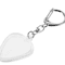 Heart Shaped Guitar Pick Holder Keychain Acrylic Pick Organizer With Secure Lid 1PC 5