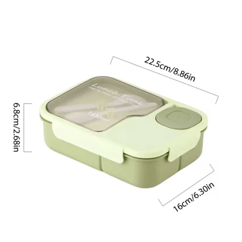 Cute Bento Lunch Box For Kids 3 Grid Cartoon Food Storage Box For School And Canteen 3