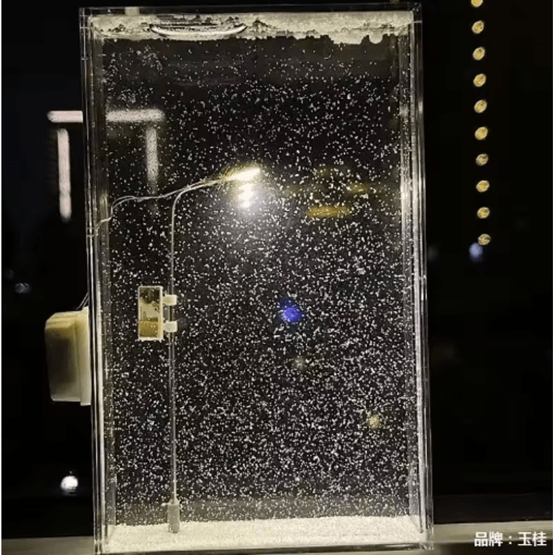 Liuma Snow Scene Night Light Christmas Snowy Night Desk Lamp For Cozy Room Decor 2