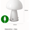 Tri Colour USB LED Mushroom Light Modern Corded Ambient Lamp For Camping And Home Decor 1