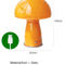 Tri Colour USB LED Mushroom Light Modern Corded Ambient Lamp For Camping And Home Decor 2